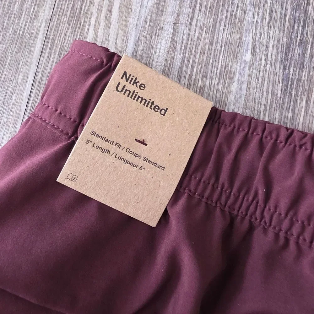 Nike Unlimited Versatile Training Gym Shorts Men's Medium M Maroon DV9336-844